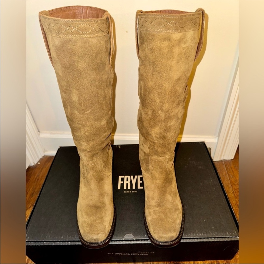 Frye Suede Stitched Boot - Kate 10
